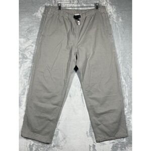 Gramicci Pants Mens Large Gray Relaxed Fit Belted Hiking Outdoors Casual 33X28